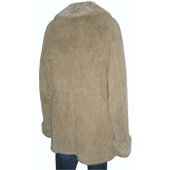 Montgomery Different Leather Jacket Penny Lane Suede Faux Fur Boho Daisy Jones - Picture 7 of 13